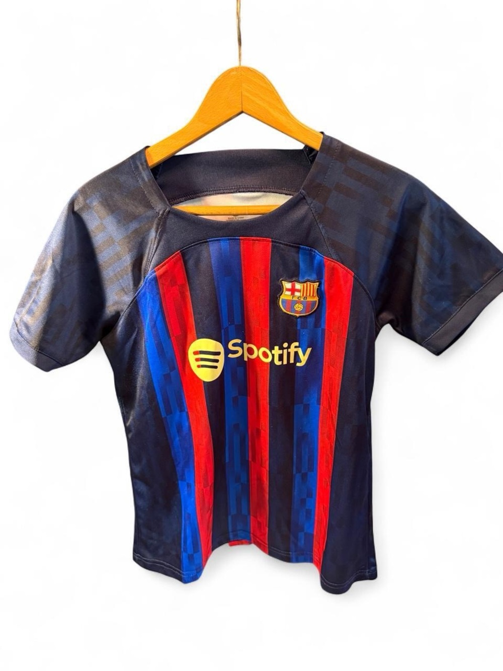 FC Barcelona Kids' Home Jersey and shorts set - Navy, Red & Blue